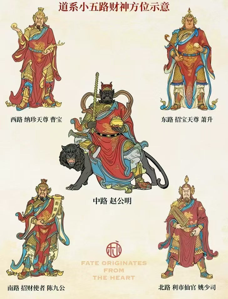 ⭐神霄五帥鎮宅掛軸⭐辟邪鎮宅,輔助招財-有效期16個月