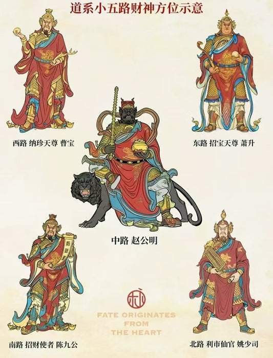 ⭐神霄五帥鎮宅掛軸⭐辟邪鎮宅,輔助招財-有效期16個月