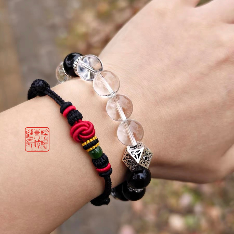 ⭐Xuan Frost Descent⭐ Weak Body and Late Nights - Jiangzhen Incense / Laoshan Sandalwood White Crystal Bracelet