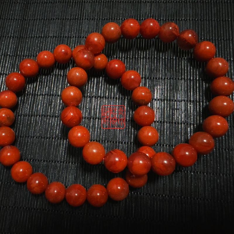 ⭐Everything Goes Well⭐ Enhance Popularity and Luck, Boost Career Fortune, A Must-Have for Leading Ladies - Large Southern Red Original Mine Full-Color Bracelet