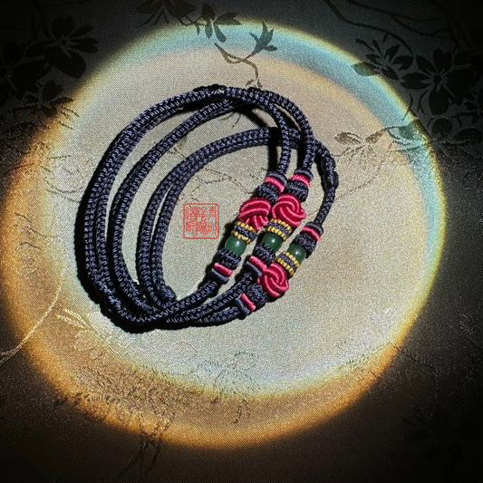 ⭐Fortune Transfer Blessing⭐ Handmade Couple Bracelets with Nine Purple Fire Weaving