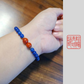 [Relieve Fatigue and Aid Sleep] Natural Lapis Lazuli, South Red Agate, and Amber Bracelet "Note! Wrist size within 16.5 cm"