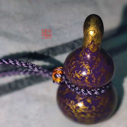 ⭐紫金葫蘆⭐福祿雙全，擋小人必備-傳統大漆灑金工藝